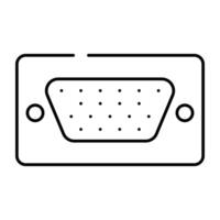 Audio cassette icon in linear design vector