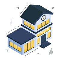 A perfect design icon of school building vector