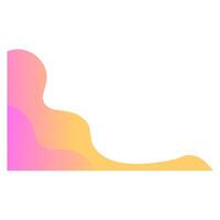 Abstract bloob corner shape vector