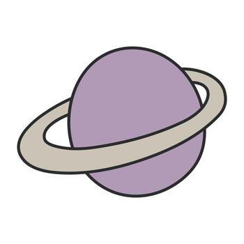 A colored design icon of science vector