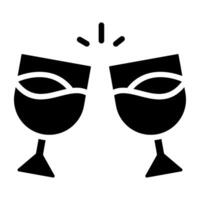 Editable design icon of cheers vector