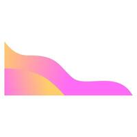 Abstract bloob corner shape vector