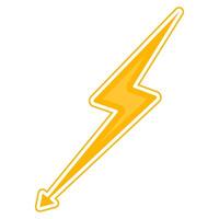 Thunderbolt Lightning Element Vector