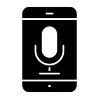 Modern design icon of mobile recorder vector