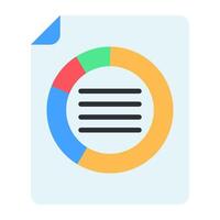 A premium download icon of business report vector