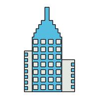 A unique design icon of city architecture vector