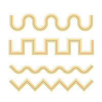 Groovy Line Rainbow Set vector