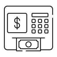 A premium download icon of cash register vector