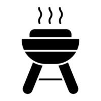 Trendy vector design of BBq stove