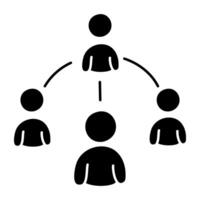 An icon design of team vector