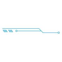 Cyber futuristic line header footer vector