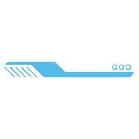 Cyber futuristic line header footer vector