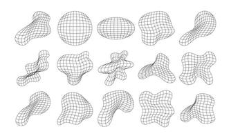 Abstract Wireframe line art for business design vector
