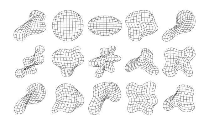 Abstract Wireframe line art for business design