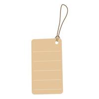 Paper tag for price, discount label vector