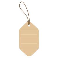 Paper tag for price, discount label vector