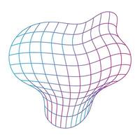 Abstract Wireframe line art for business design vector