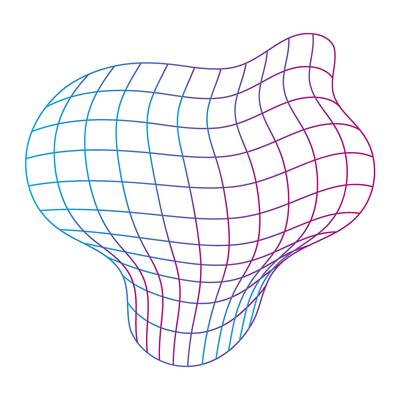 Abstract Wireframe line art for business design