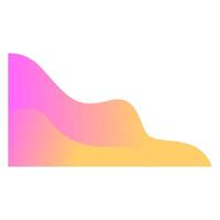 Abstract bloob corner shape vector