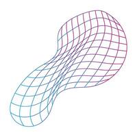 Abstract Wireframe line art for business design vector