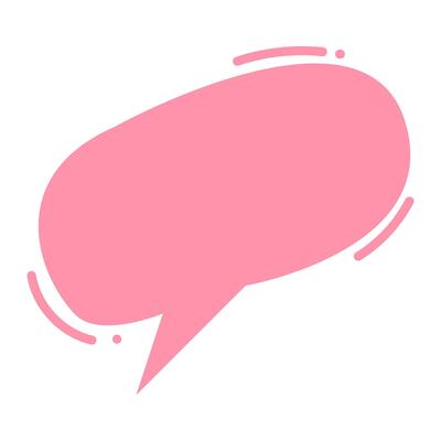 Cute Speech Bubble, Cute Chat Bubble