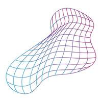 Abstract Wireframe line art for business design vector