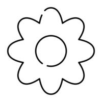 A trendy vector design of flower