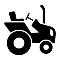 An icon design of tractor, agronomy vehicle vector