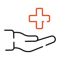 A creative design icon of medical aid vector