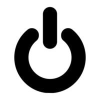 A perfect design icon of power button vector