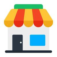 An icon design of shop architecture vector