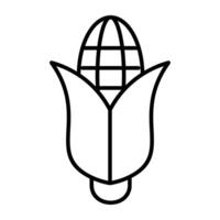 un Perfecto diseño icono de maíz mazorca vector