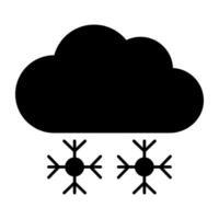 Trendy vector design of snow falling