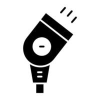 A solid design icon of floodlight vector
