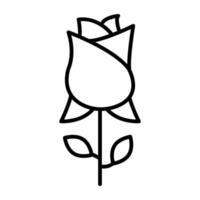 A trendy vector design of rose flower