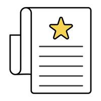 A unique design icon of wishlist vector