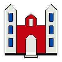 A unique design icon of city building vector