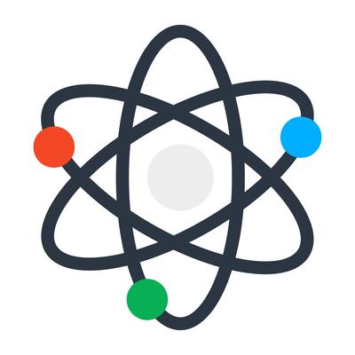 A premium download vector of atom