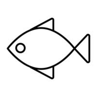 un marina animal icono, vector diseño de pescado