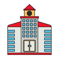 A unique design icon of city building vector