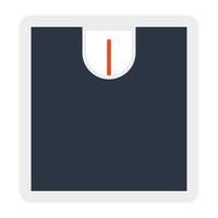 An icon design of weight scale vector