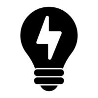 A unique design icon of electric bulb vector