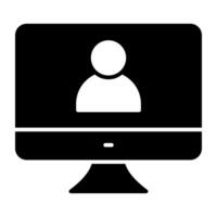 A perfect design icon of video call vector