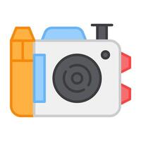 A unique design icon of digital camera vector