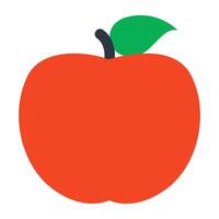 un Fresco manzana Fruta icono, editable vector