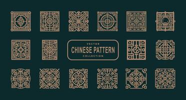 Asian Chinese traditional pattern classicism vector