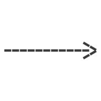 Black arrow pointer cursor, Arrow silhouette icon, Vector element isolated on white