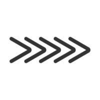 Black arrow pointer cursor, Arrow silhouette icon, Vector element isolated on white