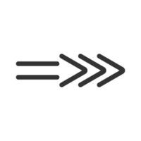 Black arrow pointer cursor, Arrow silhouette icon, Vector element isolated on white