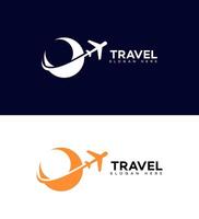 travel and tours logo Icon Brand Identity Sign Symbol vector